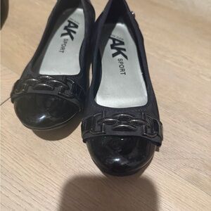 Anne Klein Black Patent Flats